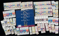 1990s Atlanta Braves Ticket Collection - Lot of 200+ from Personal Collection of Hank Aaron (MEARS LOA/Susan Bailey Letter)