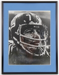 1956-1963 Sam Huff NY Giants Signed 14x18 Framed Photo (JSA)