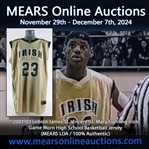 2001-03 LeBron James St. Vincent-St. Mary  Fighting Irish Game Worn High School Basketball Jersey (MEARS LOA / 100% Authentic)