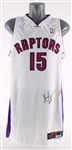 1999-2000 Vince Carter Toronto Raptors Signed Game Worn Home Jersey (MEARS A5/JSA)