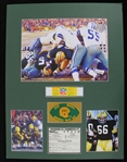 1967 Green Bay Packers Dallas Cowboys 18" x 24" Matted Ice Bowl Display w/ Repro Ticket, Photos, Patch & Box Score