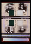 2006 Green Bay Packers Material Quads Playoff National Treasures Game Used Relic Football Trading Card w/ Bart Starr, Ray Nitschke, Paul Hornung & Forrest Gregg (09/25)