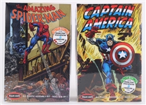 1991 The Amazing Spiderman & Captain America MIB Model Kits by Polar Lights - Lot of 2