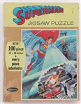 1960s Superman Jigsaw Puzzle Box by Whitman (Box Only, No Puzzle)