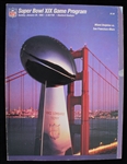 1985 Super Bowl XIX Dolphins vs 49ers Official Program 