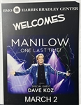 2014 Barry Manilow One Last Time Tour w/ Dave Koz 30x40 Broadside 