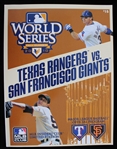 2010 San Francisco Giants Texas Ranger World Series Program