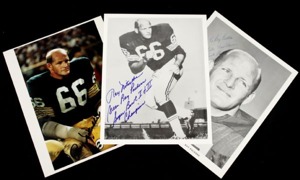 Ray Nitschke Green Bay Packers Signed 8" x 10" Photo - Lot of 3 - JSA