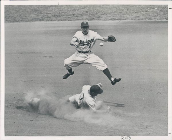 1950s Pee Wee Reese Brooklyn Dodgers "The Sporting News Collection Archives" Original Type 1 8"x10" Photo (Sporting News Collection Hologram/MEARS Type 1 Photo LOA)