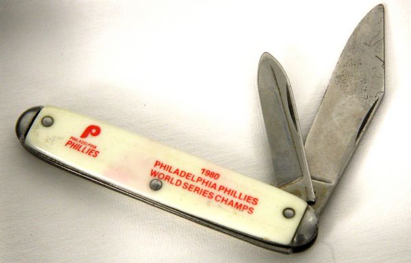 1980 Philadelphia Phillies World Series Champions Pocket Knife