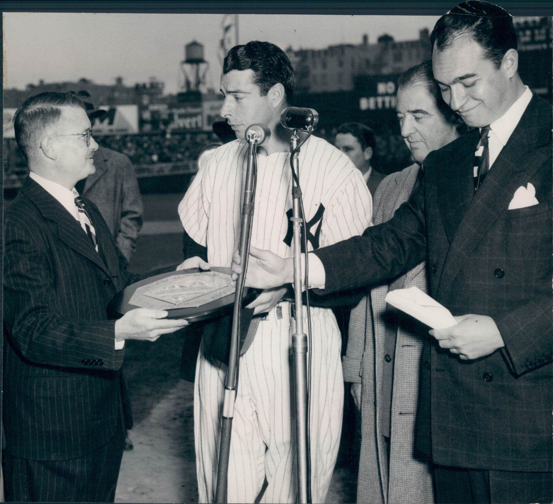 Lot Detail - 1947 Joe DiMaggio New York Yankees MVP award 