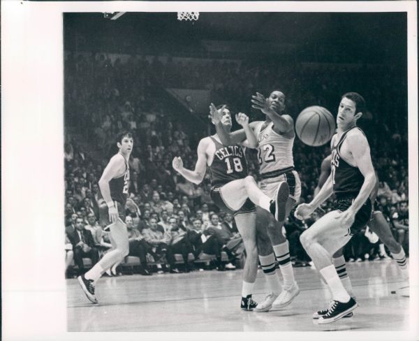 1960s Lakers vs. Celtics NBA Finals Original Type 1 8" x 10" Photo SPORT Magazine Collection Hologram (MEARS Type 1 Photo LOA)