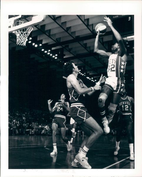 1973-87 Julius Erving 76ers Nets Original Type 1 Photo - Lot of 12 SPORT Magazine Collection (MEARS Type 1 Photo LOA)