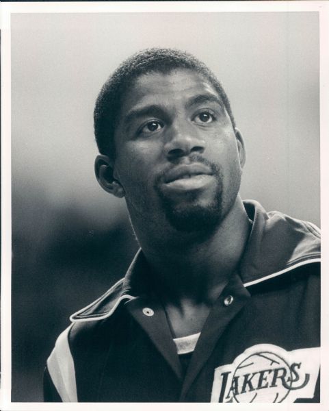 1983 Magic Johnson Los Angeles Lakers "The Sporting News Collection Archives" Original Type 1 8" x 10" Photo (Sporting News Collection Hologram/MEARS Type 1 Photo LOA) w/ Acetate Negative