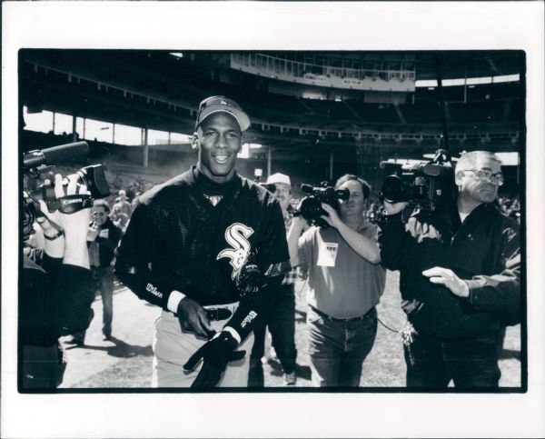 1993-95 Michael Jordan Birmingham Barons Baseball "Chicago Sun-Times" Original Type 1 Photo - Lot of 7 (Sun Times Hologram/MEARS Type 1 Photo LOA)