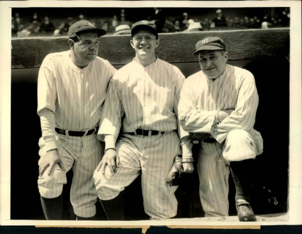 Lot Detail - 1933 Babe Ruth Joe McCarthy New York Yankees 