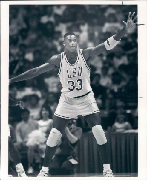 1990 Shaquille ONeal LSU Tigers "The Sporting News Collection Archives" Original Type 1 8"x10" Photos - Lot of 2 - (Sporting News Collection Hologram/MEARS Type 1 Photo LOA)