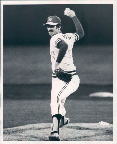 1972-78 Rollie Fingers San Diego Padres Oakland Athletics "TSN Collection Archives" Original Type 1 8" x 10" Photo (Sporting News Collection Hologram/MEARS Type 1 Photo LOA) - Lot of 2