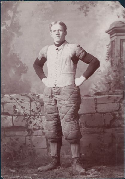 1880s Football Uniform Style 4" x 5 1/2" Photo Chicago Sun Times Archives w/ Hologram