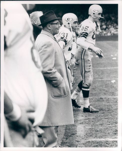 1962 Vince Lombardi Green Bay Packers Type 1 8" x 10" Photo - SPORT Magazine