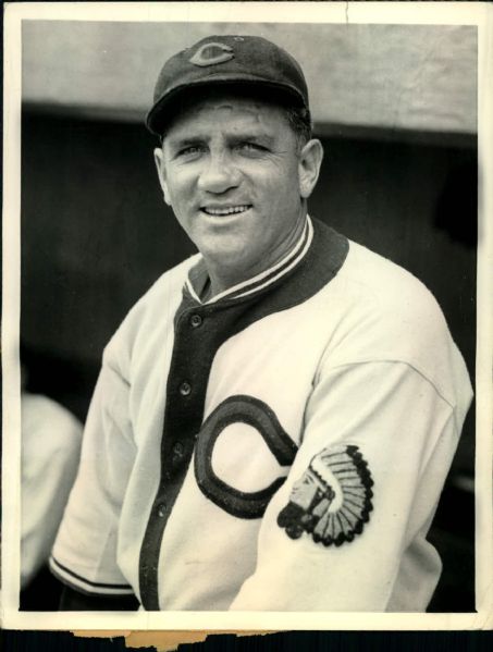 1935 Steve ONeill Cleveland Indians "The Sporting News Collection Archives" Original Type 1 6.5" x 8.5" Photo (Sporting News Collection Hologram/MEARS Type 1 Photo LOA)