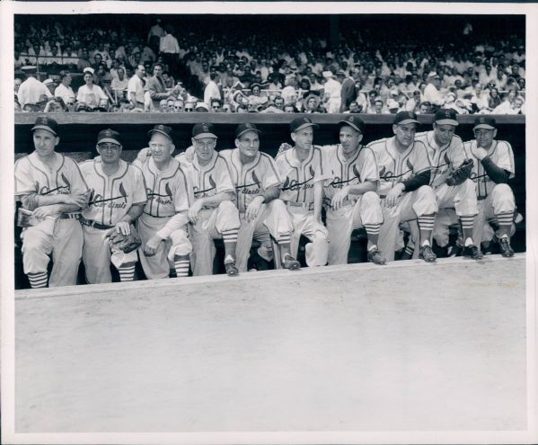 1950 Cardinals Gas House Gang Reunion "The Sporting News Collection Archives" Original Type 1 8" x 10" Photo (Sporting News Collection Hologram/MEARS Type 1 Photo LOA)