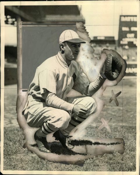 1928 Jimmie Wilson St. Louis Cardinals "The Sporting News Collection Archives" Original Type 1 8" x 10" Photo (Sporting News Collection Hologram/MEARS Type 1 Photo LOA)