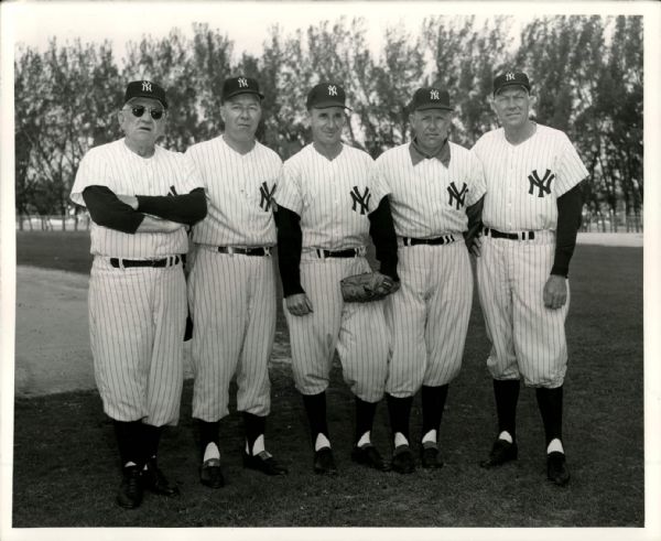 1952-61 Frank Crosetti New York Yankees "The Sporting News Collection Archives" Original Type 1 Photo - Lot of 5 (Sporting News Collection Hologram/MEARS Type 1 Photo LOA)