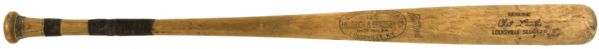 1950 Chet Laabs H&B Louisville Slugger Professional Model Game Used Bat - Milwaukee Brewers - St. Louis Browns. (MEARS Auction LOA)