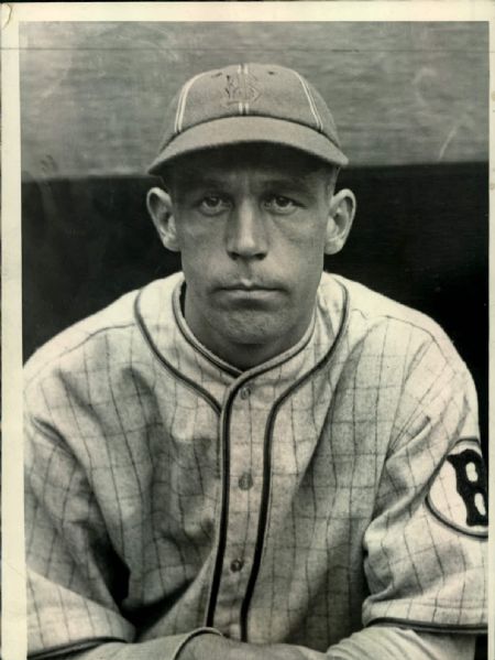 1928 Del Bissonette Brooklyn Robins "The Sporting News Collection Archives" Original Type 1 Photo (Sporting News Collection Hologram/MEARS Type 1 Photo LOA)