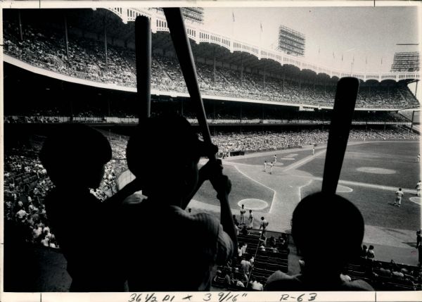 1972 Yankee Stadium Bat Day "The Sporting News Collection Archives" Original Type 1 8.5" x 12" Choice Jumbo Oversized Photo (TSN Collection Hologram/MEARS Photo LOA) 1:1, Unique