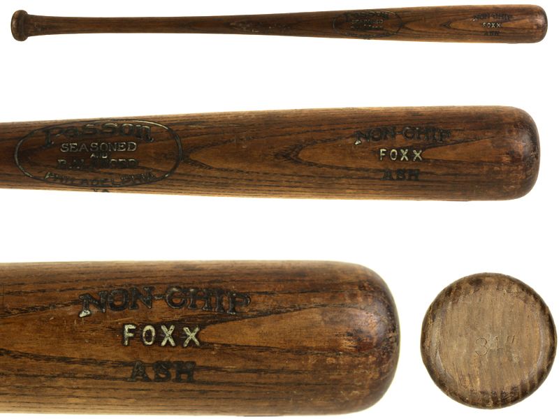 Lot Detail - 1925-35 Jimmie Foxx Philadelphia Athletics Passon Professional  Model Game Bat - Philadelphia Athletics (MEARS Auction LOA)