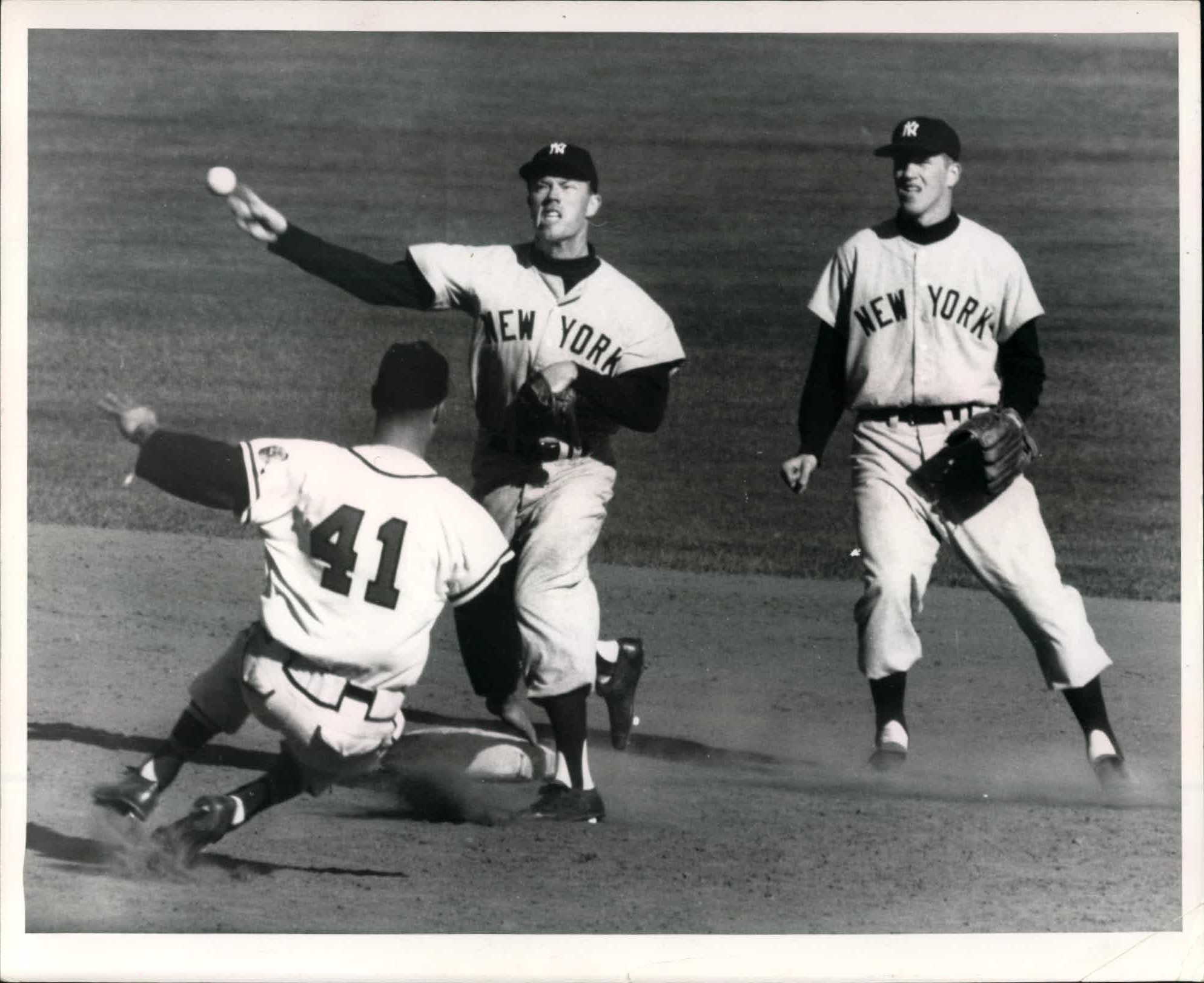1958 World Series Milwaukee Braves vs New York