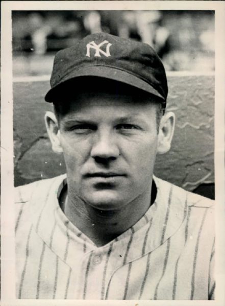 1938 Red Rolfe New York Yankees "The Sporting News Collection Archives" Original Type 1 5" x 7" Photo (Sporting News Collection Hologram/MEARS Type 1 Photo LOA)