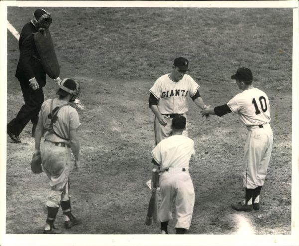 1954 World Series Cleveland Indians New York Giants "The Sporting News Collection Archives" Original Photos (Sporting News Collection Hologram/MEARS Photo LOA) - Lot of 11