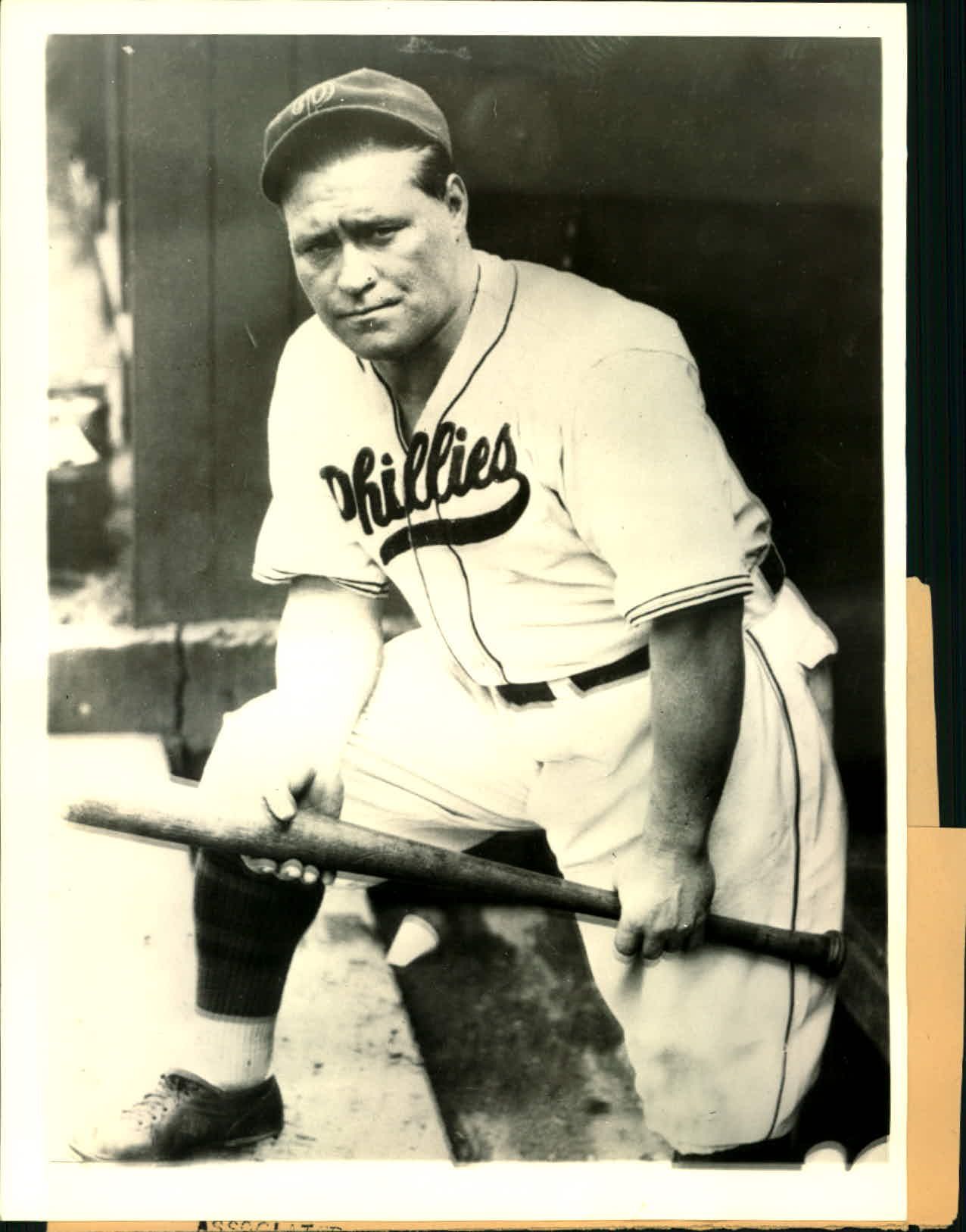 Lot Detail 1934 Hack Wilson First Picture With Philadelphia Phillies 6 X 8 Generation 1 Photo