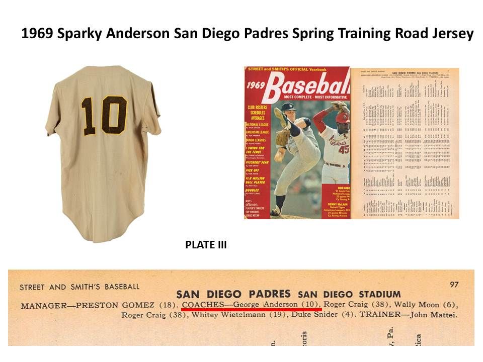 Lot Detail - 1969 Sparky Anderson San Diego Padres Spring Training