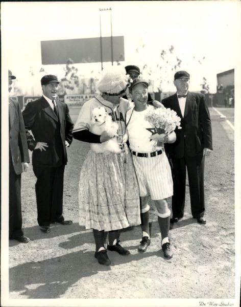 1940s circa Portland Beavers and Hollywood Stars Gag (PCL) "The Sporting News Collection Archives" Original 8" x 10" Photo (Sporting News Collection Hologram/MEARS Photo LOA)