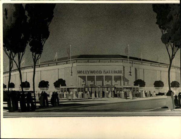 1941-50s circa Hollywood Stars Baseball Club (PCL) "The Sporting News Collection Archives" Original Photo (Sporting News Collection Hologram/MEARS Photo LOA)