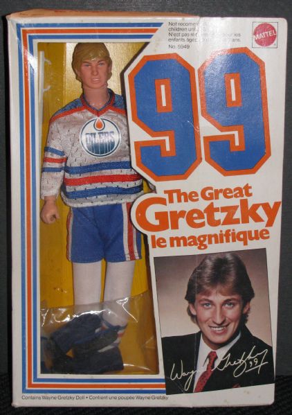 1982 Mattel Edmonton Oilers Wayne Gretzky Action Figure MIP