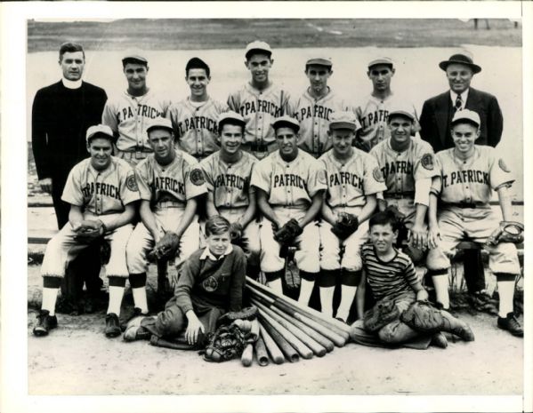 Lot Detail - 1940 Rocky Marciano Youth Baseball Team 