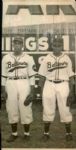 1949 Joe Black Leroy Ferrell Baltimore Elite Giants Negro Leagues "The Sporting News Collection Archives" Original 4" x 8" Photo (Sporting News Collection Hologram/MEARS Photo LOA)