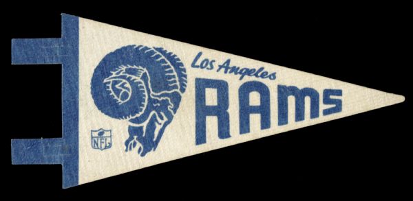 1960s Los Angeles Rams Mini-Pennant