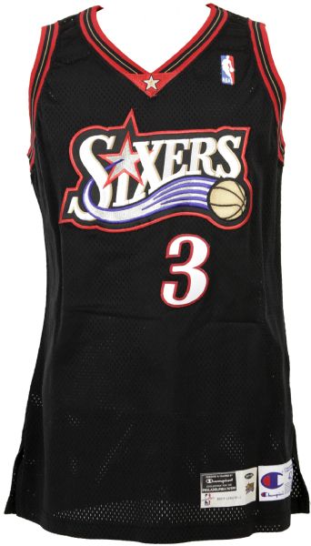 1997-98 Allen Iverson Philadelphia 76ers Game Jersey 