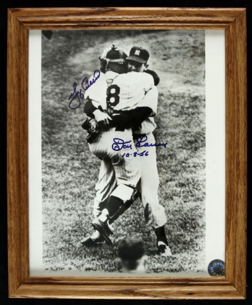 Lot Detail 1956 Don Larsen And Yogi Berra New York Yankees Signed 8 X 10 Photo Jsa