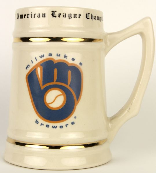 1982 Milwaukee Brewers American League Champions Stein 