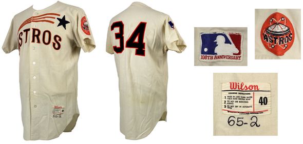 Lot Detail - 1965 Houston Astros Game Worn Jersey (MEARS A5)