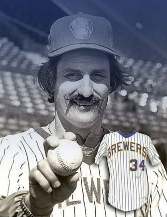 Rollie Fingers Hall of Fame Milwaukee Brewers Signed 8x10 -  Denmark