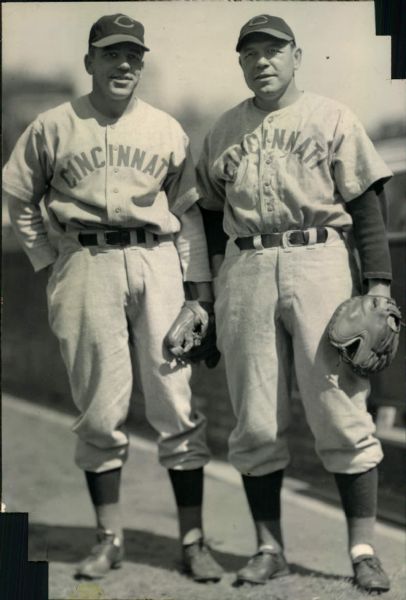 Lot Detail 1941 45 Circa Elmer And Johnny Riddle Cincinnati Reds The