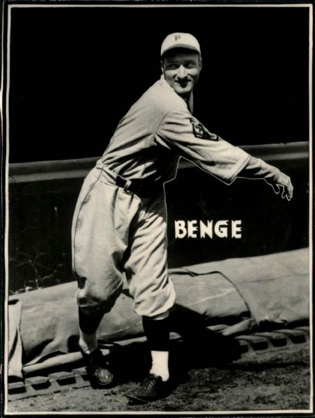 1928-32 circa Ray Benge Philadelphia Phillies "The Sporting News Collection Archives" Original 7" x 9.5" Production Art (Sporting News Collection Hologram/MEARS Photo LOA)